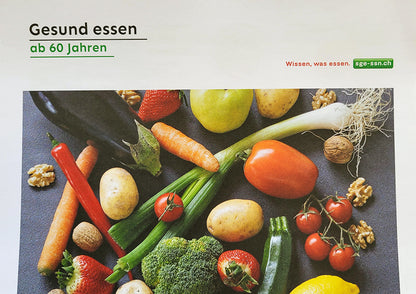Leporello «Gesund essen ab 60 Jahren»